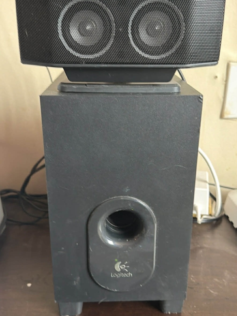 Logitech Black Desktop Subwoofer with Satellite Speaker